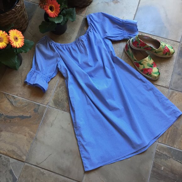1. State Off-Shoulder Peasant-Style Boho Dress (NEW) - Picture 6 of 12